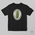 A black mashforge t-shirt with a funny design saying I've got a tickle in my pickle