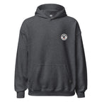 Grey hoodie with a printed white Mashforge logo